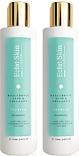 Набор - Eclat Skin London Hyaluronic Acid & Collagen Shampoo (sh/2*250ml) — фото N1