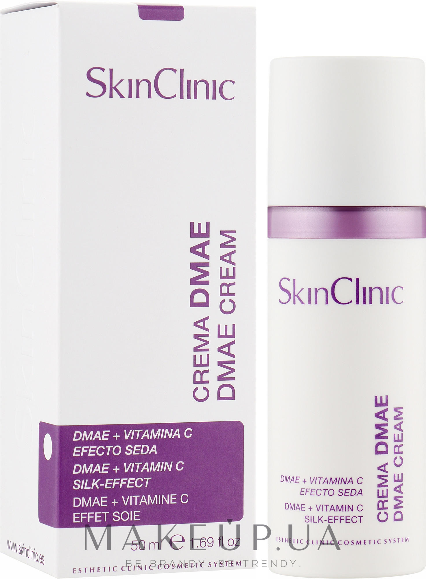 Крем для обличчя "Шовковий ефект" з ДМАЕ - SkinClinic Dmae Cream Silk Effect — фото 50ml