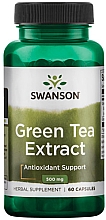 Пищевая добавка "Экстракт зеленого чая", 500мг - Swanson Green Tea Extract — фото N1