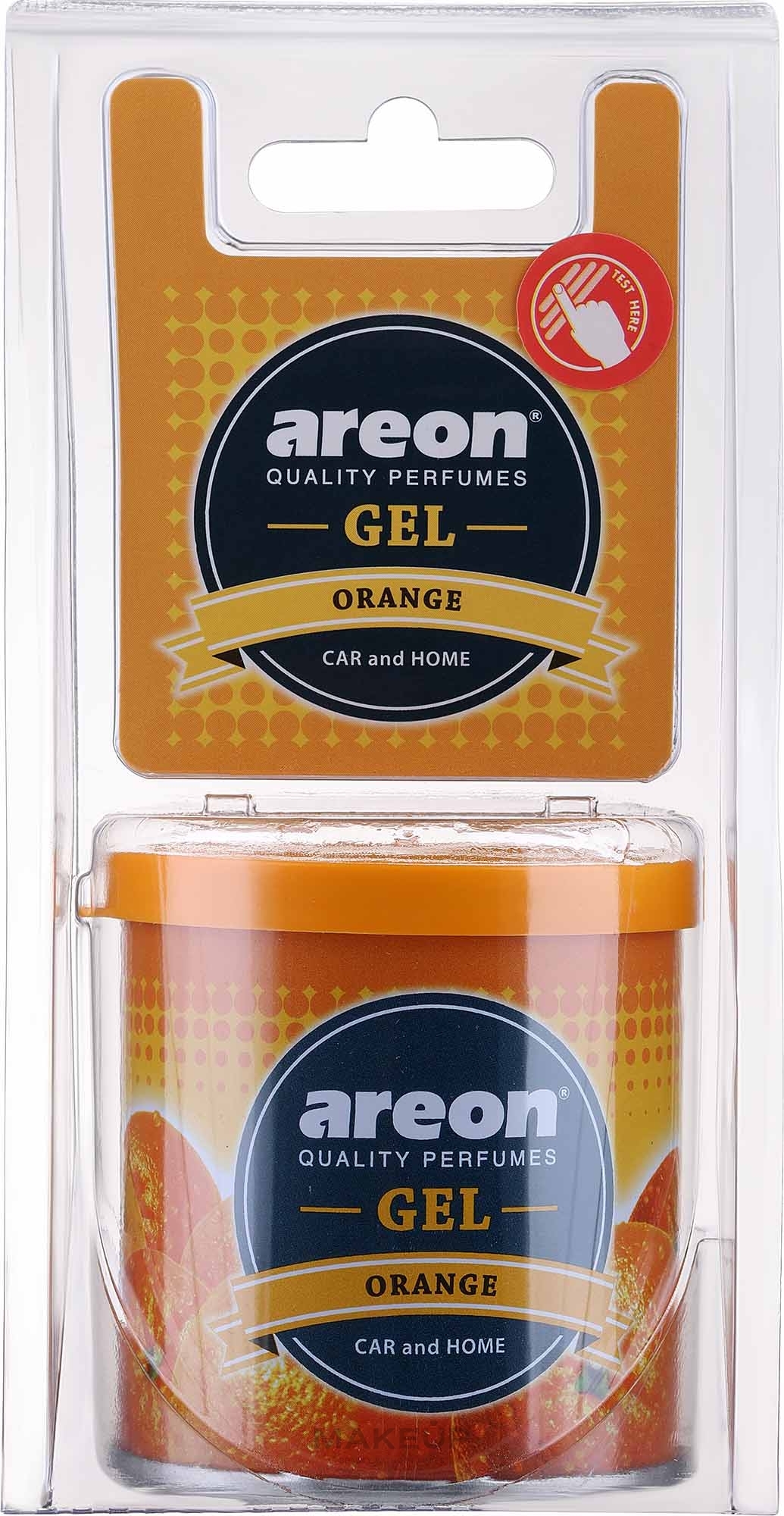 Ароматизированный гель в блистере "Апельсин" - Areon Gel Can Blister Orange — фото 80g