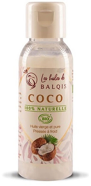 Органічне кокосове масло - Les Huiles De Balquis Coconut 100% Organic Virgin Oil — фото N1