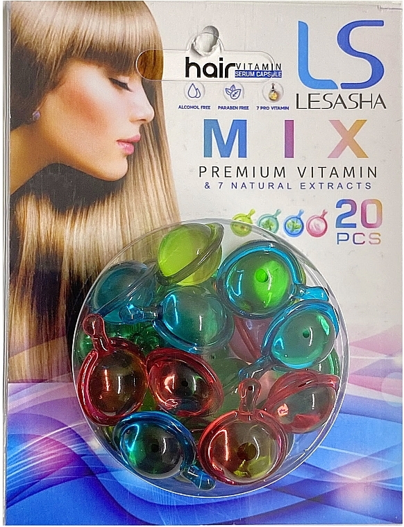 Тайские капсулы для волос - Lesasha Hair Serum Vitamin Mix — фото N3
