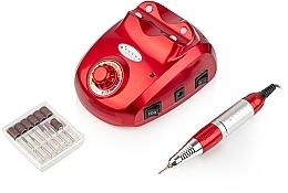 Фрезер для манікюру та педикюру, червоний - Bucos Nail Drill Pro ZS-603 Red — фото N2
