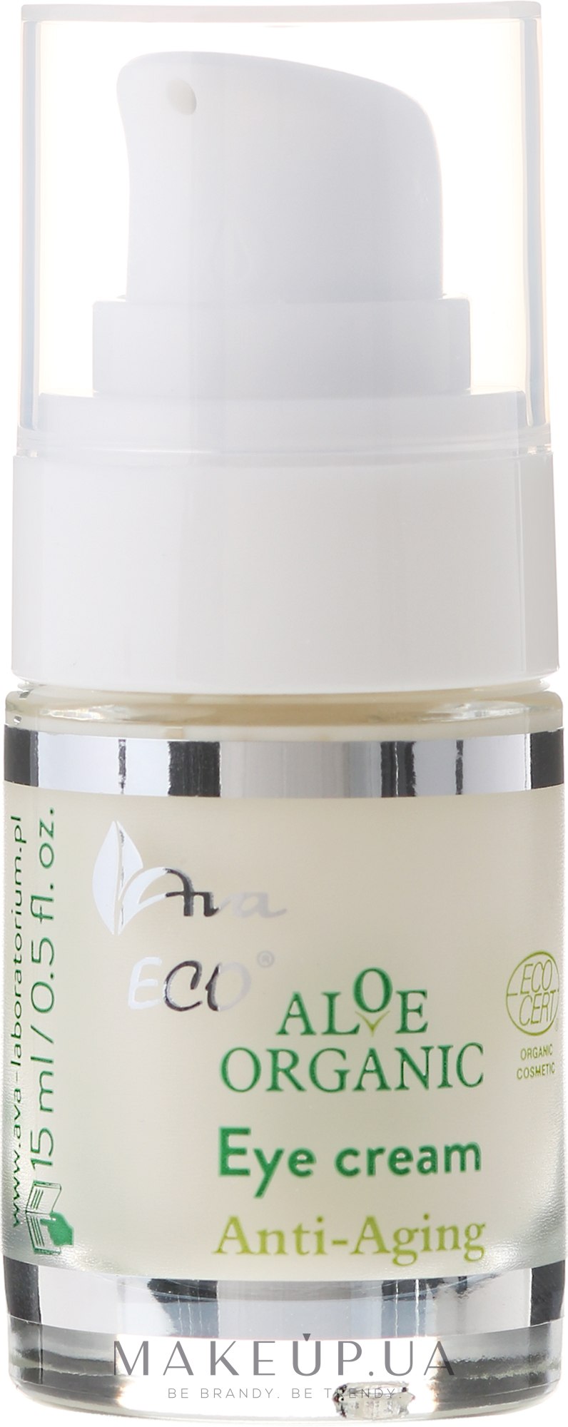 Крем для повік - Ava Laboratorium Aloe Organic Anti Aging Eye Cream — фото 15ml