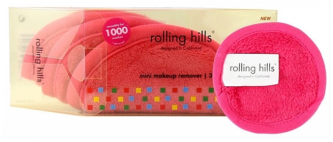 Мини-полотенце для снятия макияжа, розовое - Rolling Hills Mini Makeup Remover Pink — фото N1
