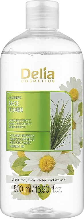 Успокаивающий тоник для лица - Delia Cosmetics Face Toner — фото N1