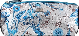 Духи, Парфюмерия, косметика Косметичка «Silver Meadow», 94293, синяя с цветами - Top Choice