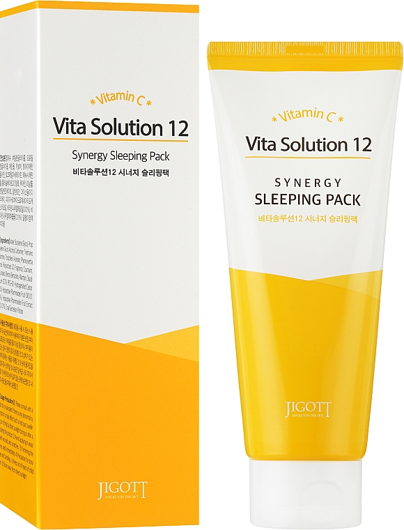 Витаминная ночная маска - Jigott Vita Solution 12 Synergy Sleeping Pack — фото N2