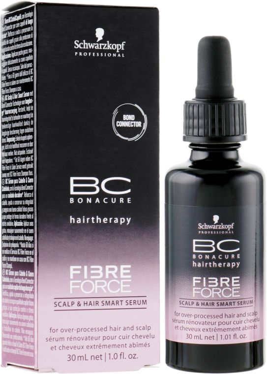Зміцнювальна сироватка для шкіри голови і волосся - Schwarzkopf Professional BC Bonacure Fibre Force Scalp & Hair Smart Serum — фото N1