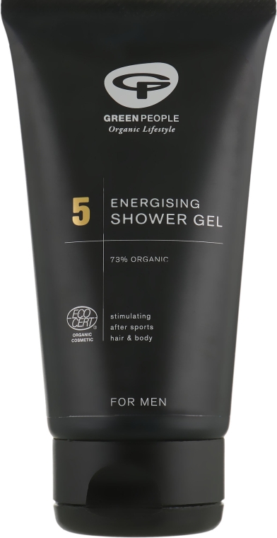 5 Гель для душа "Охлаждающий" для мужчин - Green People 5 Energising Shower Gel