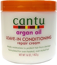 Парфумерія, косметика Зволожувальний відновлювальний крем для волосся   - Cantu Argan Oil Leave In Conditioning Repair Cream