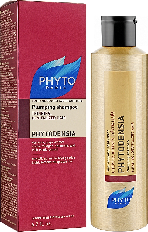 Шампунь для збільшення об'єму волосся - Phyto Phytodensia Plumping Shampoo — фото N2