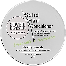 Твердый кондиционер для волос "Брокколи и авокадо" - Cream Dream Beauty Kitchen Broccoli+Avocado Solid Hair Conditioner — фото N4