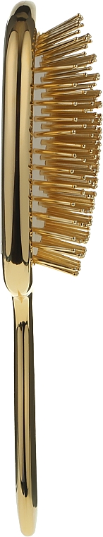 Щітка для волосся прямокутна із дзеркалом - Janeke Hairbrush With Mirror Gold — фото N3