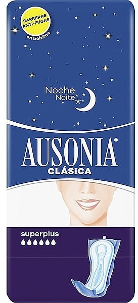 Гігієнічні прокладки нічні, 9 шт. - Ausonia Night Super Plus Sanitary Towels — фото N1