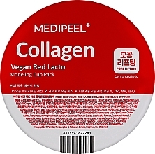 Парфумерія, косметика Маска для обличчя - Medi-Peel Collagen Vegan Red Lacto Modeling Cup Pack