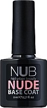 Духи, Парфюмерия, косметика Каучуковая основа под гель-лак, 8 мл - NUB Base Coat Nude