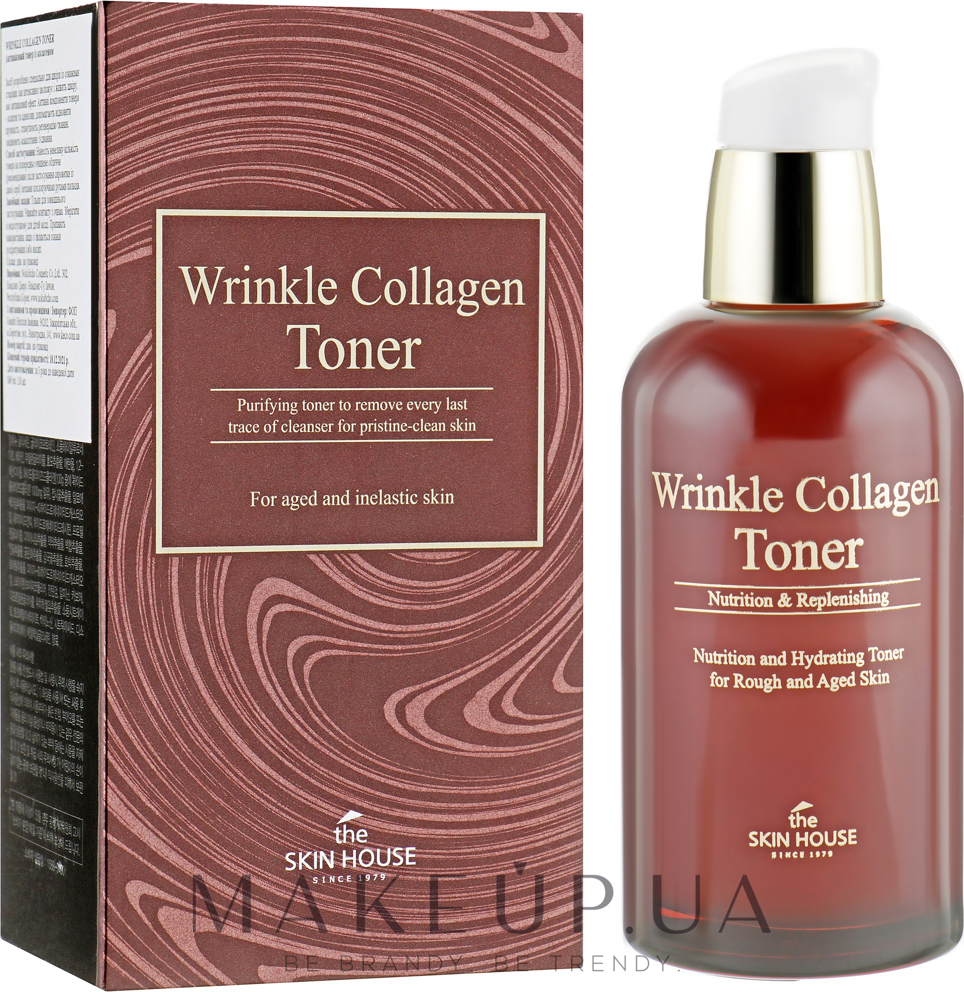 Антивіковий тонік для обличчя з колагеном - The Skin House Wrinkle Collagen Toner — фото 130ml