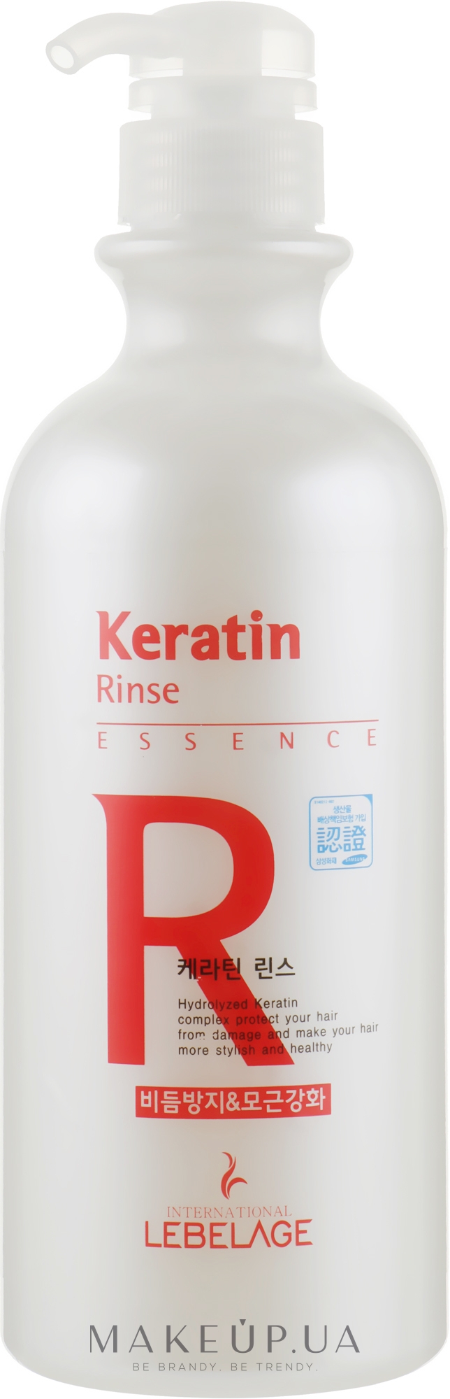 Кондиціонер для волосся, з кератином  - Lebelage Keratin Rinse — фото 750ml