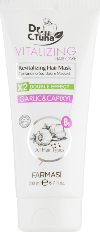 Крем-маска для волос с экстрактом чеснока - Farmasi Vitalizing Hair Care Cream — фото N2
