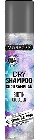 Сухой шампунь с биотином и коллагеном для темных волос - Morfose Dry Shampoo Biotin Collagen — фото N1