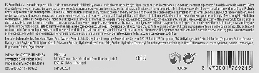 Сыворотка для лица дневная - Isdin Isdinceutics Flavo C Ultraglican Serum Antioxidante De Dia — фото N6