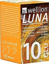 Тест-смужки для вимірювання рівня глюкози - Wellion LUNA №10 — фото N1