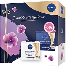 Духи, Парфюмерия, косметика Набор "Энергия молодости 55+" - NIVEA (2xcr/50ml)