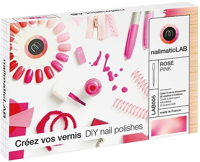 Nailmatic DIY Kit Nail Polishes In Pink - Набір "Зроби сам", рожевий — фото N1