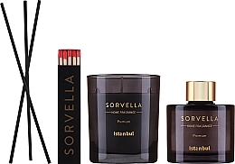 Набор - Sorvella Perfume Home Fragrance Istanbul (aroma diffuser/120ml + candle/170g) — фото N2