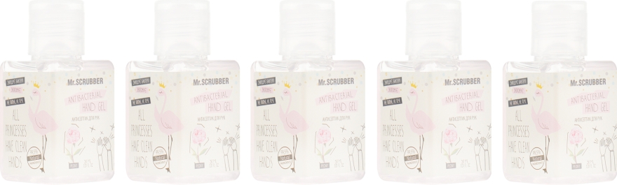 Набор антисептиков - Mr.Scrubber Antibacterial Hand Gel Peony (hand/gel/5x29ml)