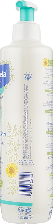 Очищающий гель для сухой и атопической кожи - Mustela Stelatopia Cleansing Gel With Sunflower — фото N4