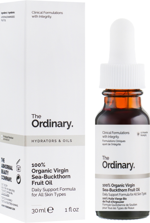 Органическое масло облепихи - The Ordinary Organic Virgin Sea-Buckthorn Fruit Oil — фото N1