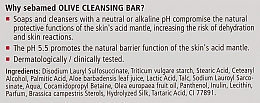 Мило "Оливкове" для чутливої та сухої шкіри - Sebamed Olive Cleansing Bar — фото N3