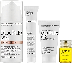 Набор - Olaplex Smooth Your Style Hair Kit (h/elixir/30ml + h/ser/20ml + h/cr/100ml + h/oil/7.5ml) — фото N2
