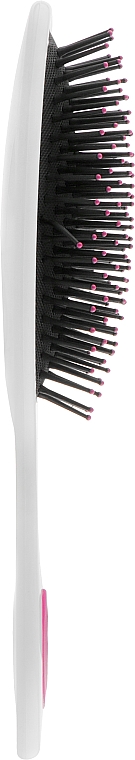 Масажна щітка для волосся, HB-02-08, біла з рожевим - Beauty LUXURY — фото N2