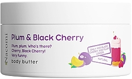 Масло для тіла з ароматом сливи та чорної вишні - Nacomi Plum And Black Cherry Body Butter — фото N1