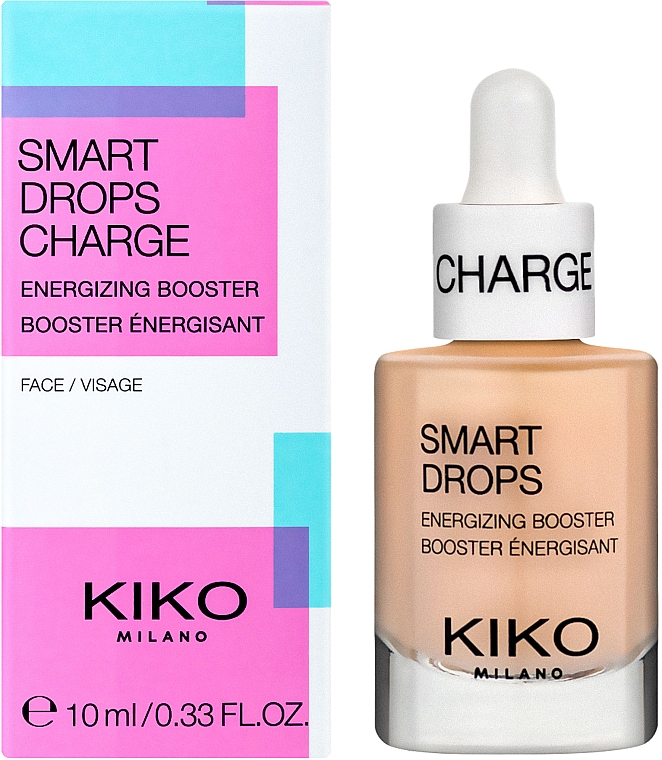 Концентрат для обличчя з тонізувальним ефектом - Kiko Milano Smart Drops Energizing Booster — фото N2