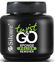 Парфумерія, косметика Рідина для зняття лаку з губкою - Silcare Twist & Go Sponge Polish Remover