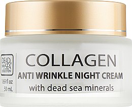 Крем для обличчя - Dead Sea Collagen Anti-Wrinkle Night Cream — фото N2