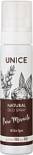 Духи, Парфюмерия, косметика Натуральный дезодорант-спрей - Unice Pure Miracle Natural Deo Spray