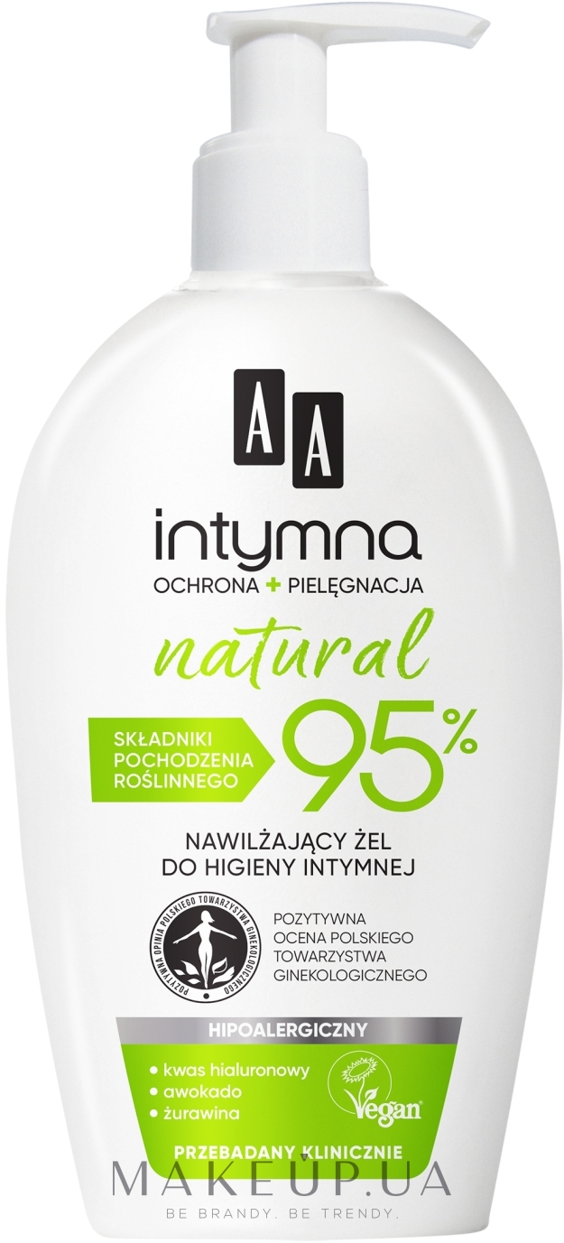 Міцелярний гель для інтимної гігієни - AA Intymna Natural 95% — фото 300ml