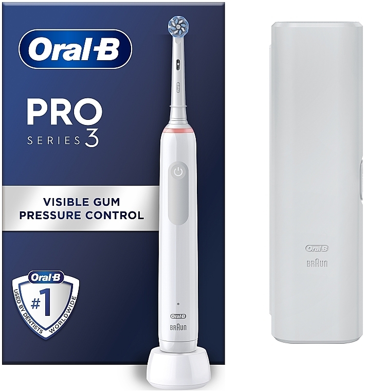 Електрична зубна щітка + чохол - Oral-B Pro 3 3500 D505.513.3X WT — фото N1