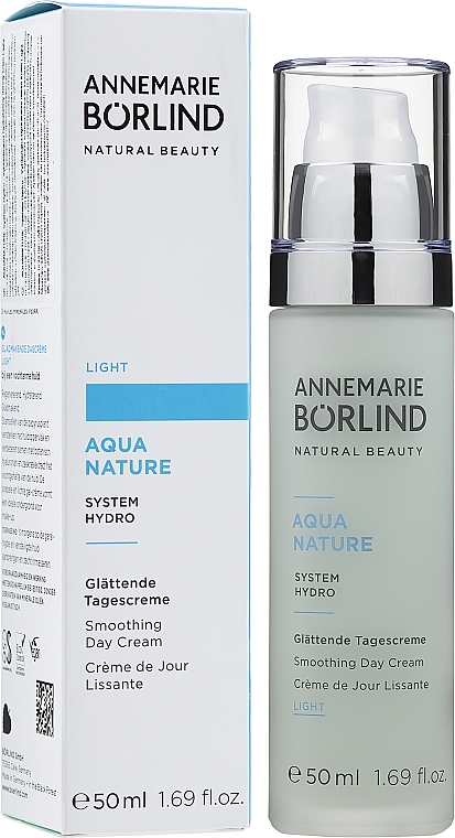 Крем для лица, дневной - Annemarie Borlind Aquanature Smooting Day Cream Light — фото N2