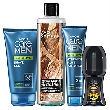 Духи, Парфюмерия, косметика Набор "Освежающий", 4 продукта - Avon Care Men Sensitive