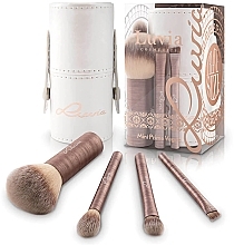 Парфумерія, косметика Набір пензлів для макіяжу, 4 шт. - Luvia Cosmetics Mini Prime Vegan Brush Set