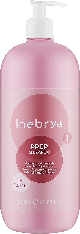 Шампунь для глибокого очищення волосся - Inebrya Prep Deep Cleansing Shampoo — фото N1