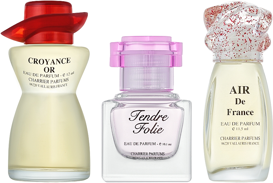 Charrier Parfums Romance De France - Набір (edp/11.5 ml + edp/10.1 ml + edp/12ml) — фото N2