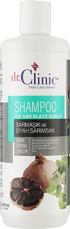 Рослинний шампунь для волосся з чорним часником - Dr. Clinic Black Garlic Shampoo