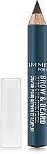 Духи, Парфюмерия, косметика Карандаш для бровей - Rimmel Men Brow & Beard Define & Fill Fiber Pencil